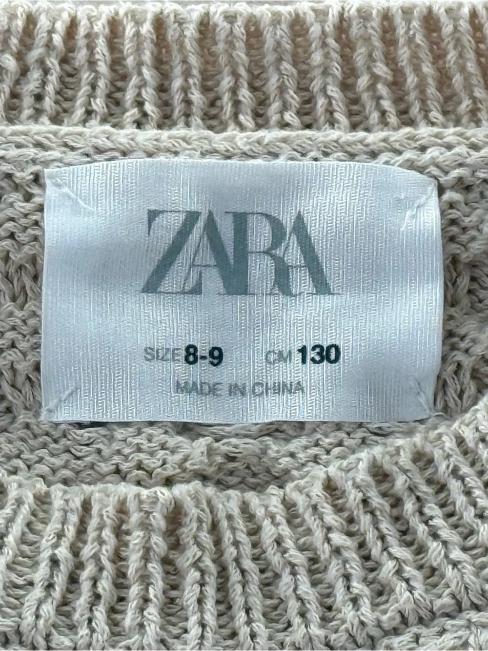 Zara Girls Crochet Sweater & Skort Outfit Set Size 8